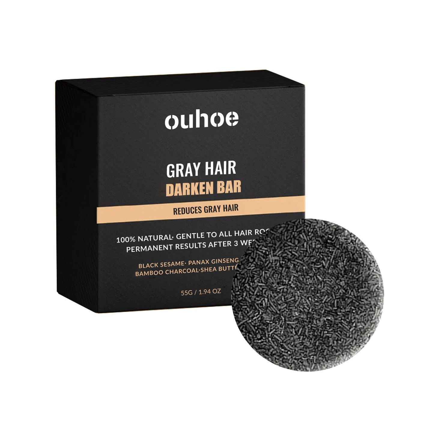 Solid Hair Cleansing Black Hair Soap